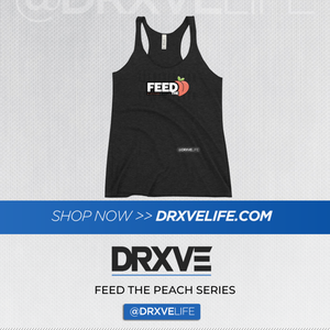 FEED THE PEACH POP - DRXVE Triblend Women's Racerback Tank