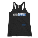 WORTH THE WORK - DRXVE WorkShirt™ Women's Black Racerback Tank